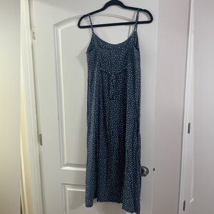 Brandy Melville Blue Floral Midi Dress